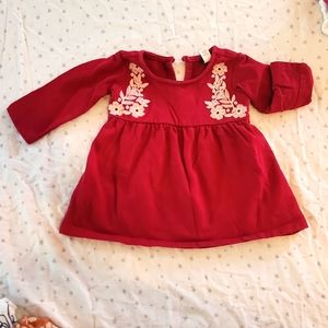 Long sleeve embroidered dress